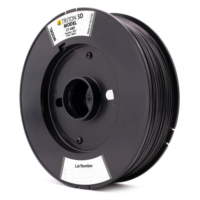 Triton 3D Stratasys Compatible Carbon Fiber ABS Black 92in3 3D Printer Filament